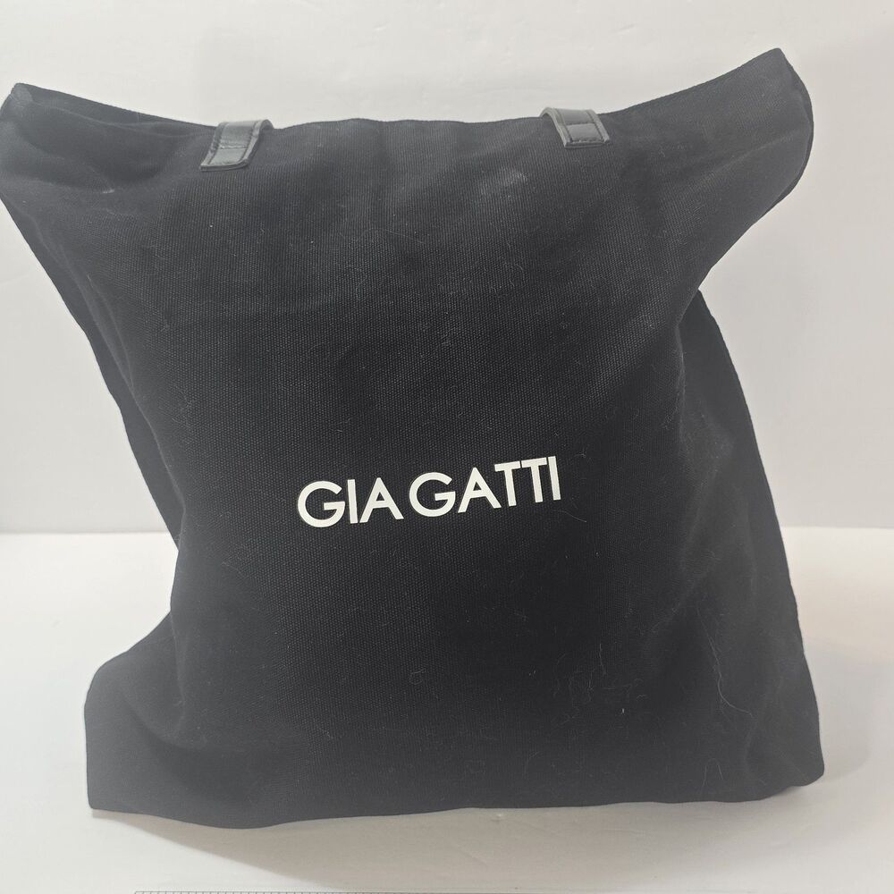 Gia Gatti Medium Size Black Canvas Tote Bag NEW